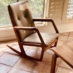 RARE Midcentury Teak Georg Jensen Rocking Chair (FREE DELIVERY)