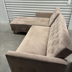 Pink Velvet Couch