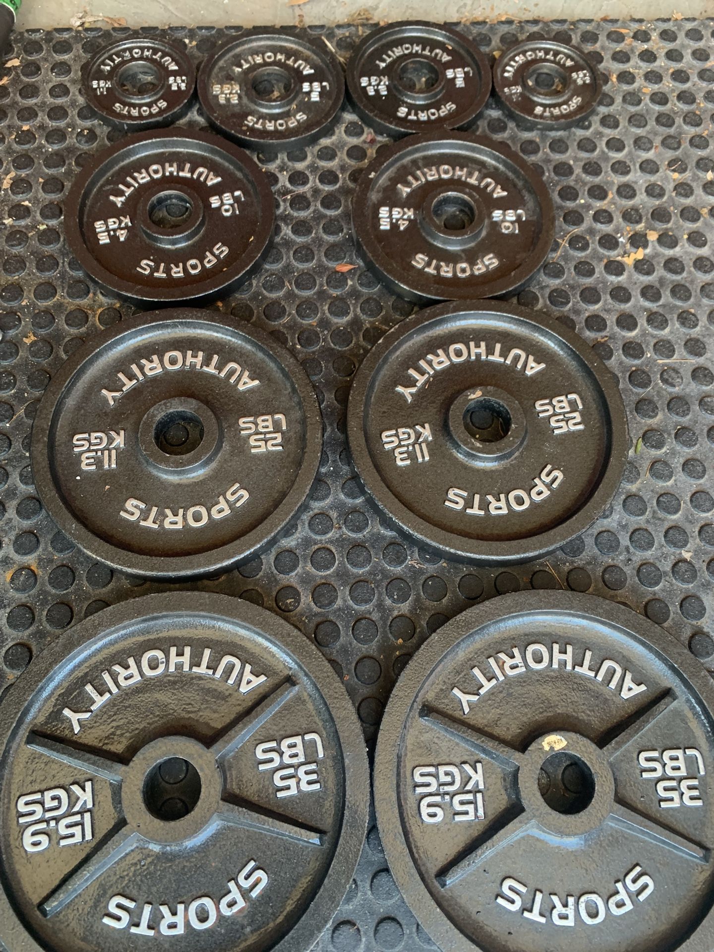 Sports Authority Olympic Weights Set