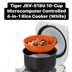 Tiger JBV-S18U 10-Cup Microcomputer Controlled 4-in-1 Rice Cooker
