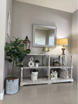 Rustic console table