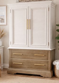 Two Tone Armoire Wardrobe
