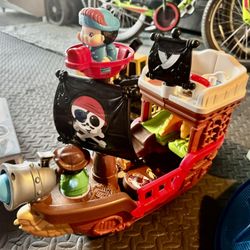 Large Pirate Ship Interactive Toy