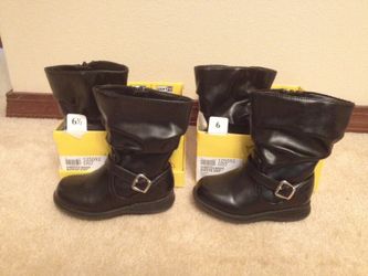Baby girl boots size 6 and 6.5