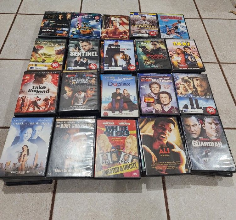 Over 100 DVDs