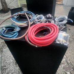 Set Completo 0. Gage RCA Wires Fuse Breaker's Remote Wire 4gage Wire Power Wire Para Sonido Completo 