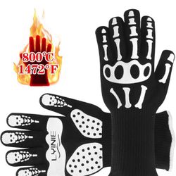 Heat resistance-bbq gloves