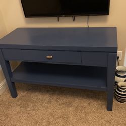 Newly Refinished Console Table, Blue
