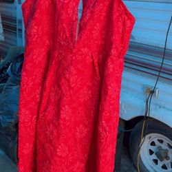 2x elegant red dress