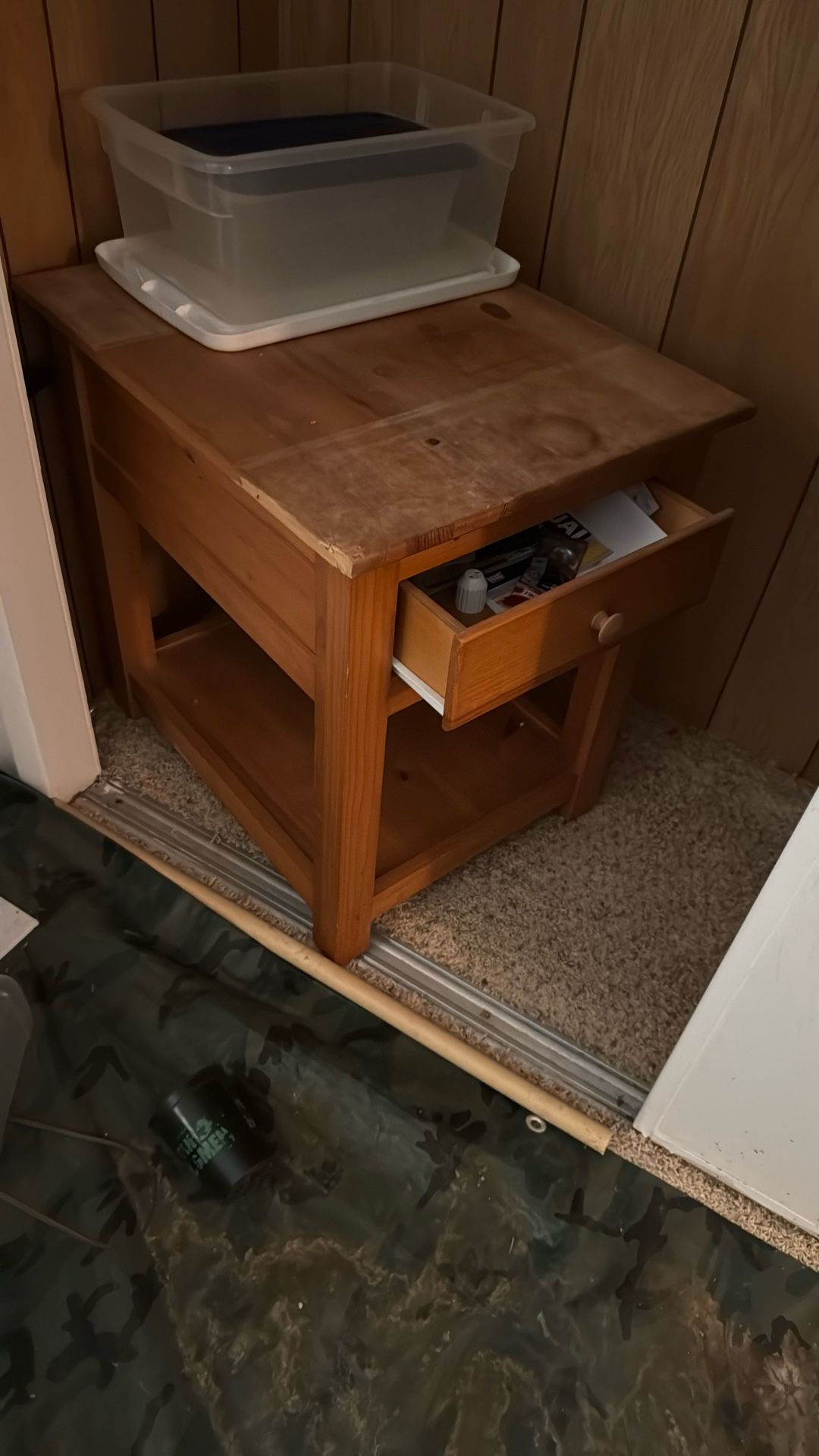 Wood End Table