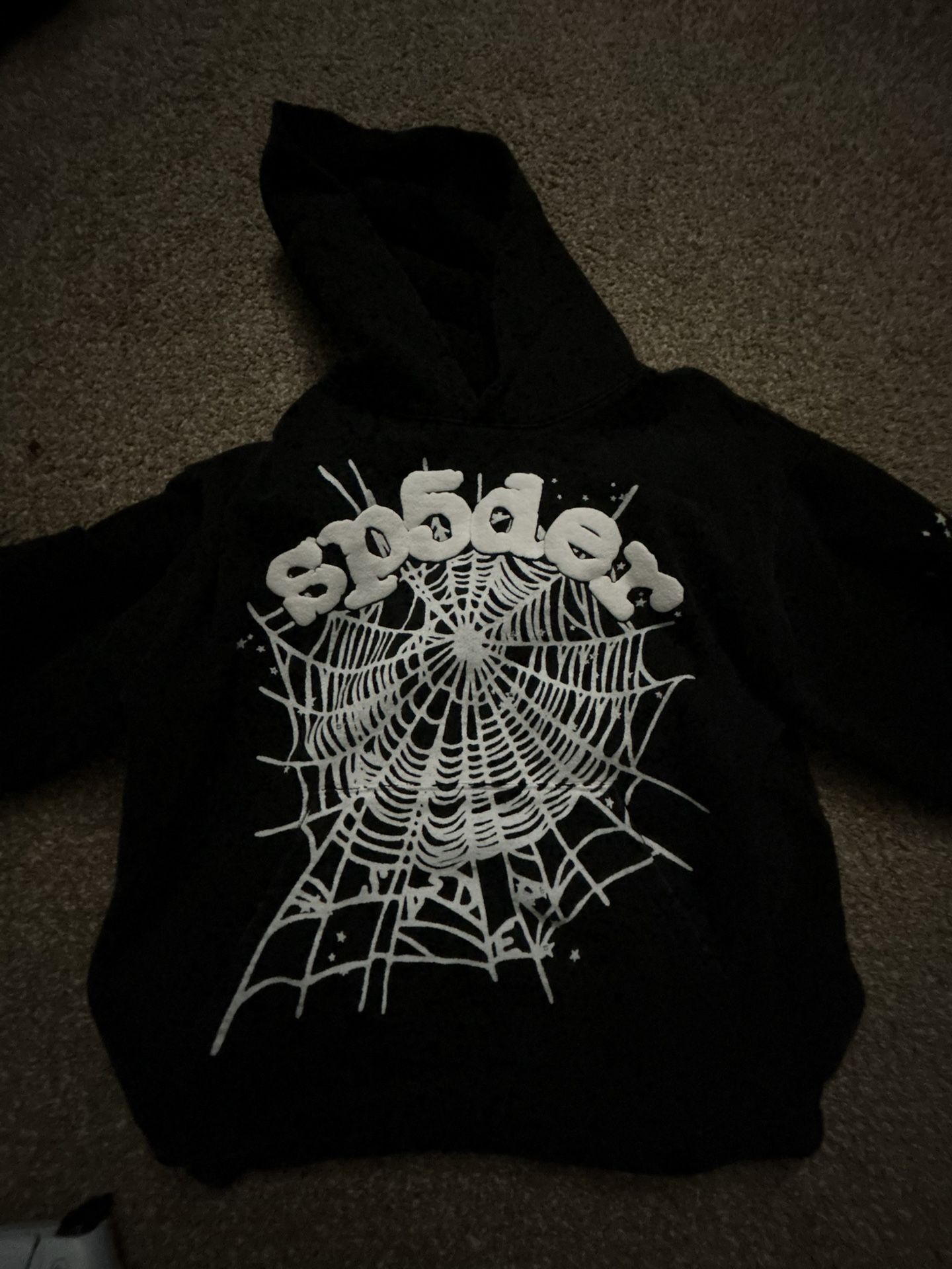 Black and White Sp5der hoodie