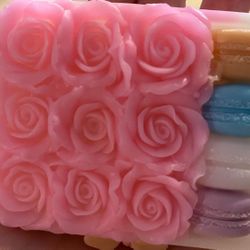 Home Made Roses & Macaroon Soap 