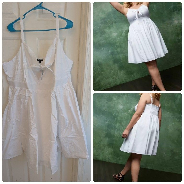 Torrid White 🤍 Poplin Dress