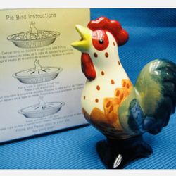 Adorable Vintage Pfaltzgraff Pie Bird Rooster 