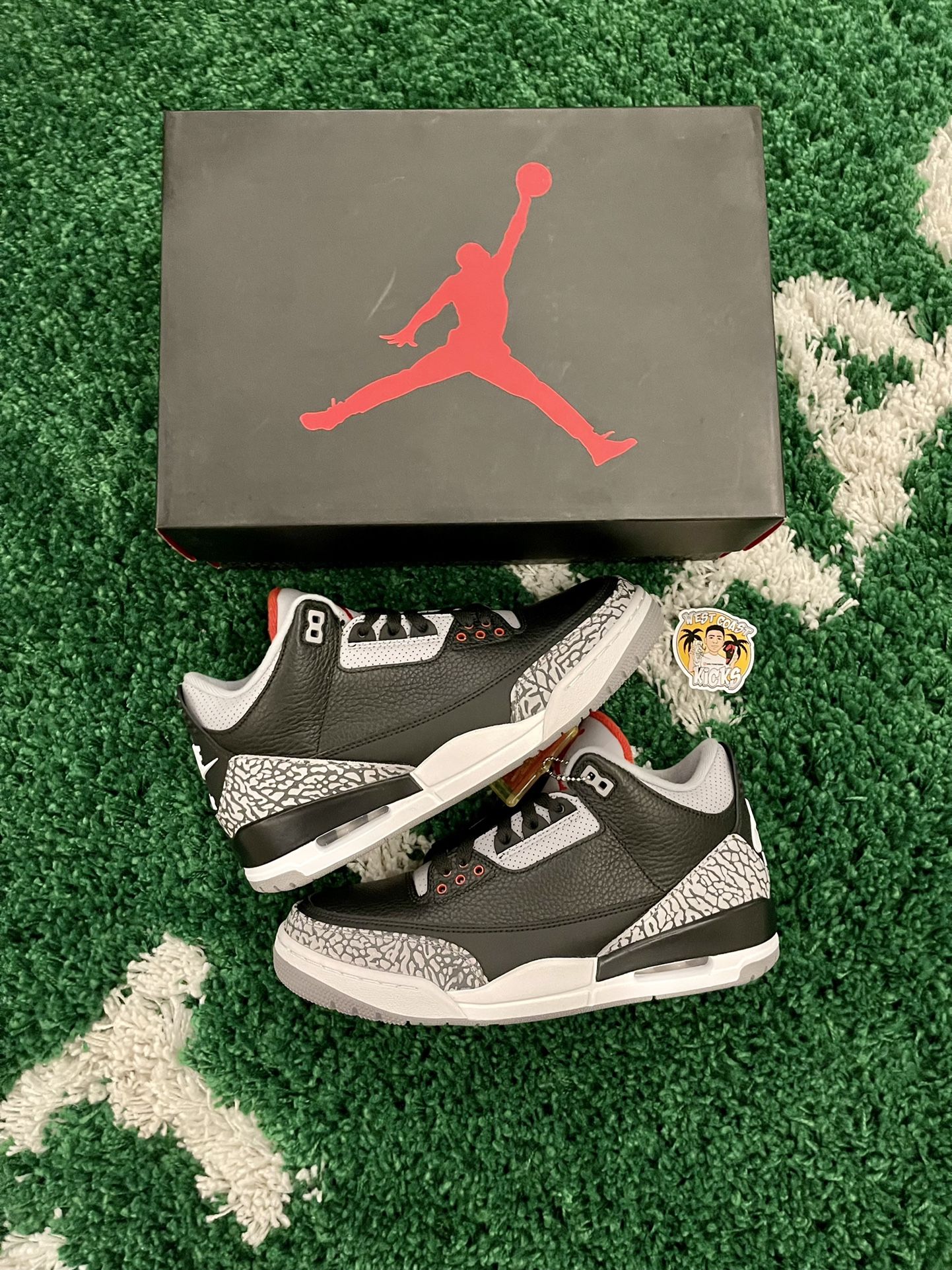 Jordan 3 Retro Black Cement 2018 Size 9.5