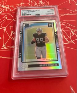 Brock Bowers 2024 Donruss Optic Holo Rookie PSA 10