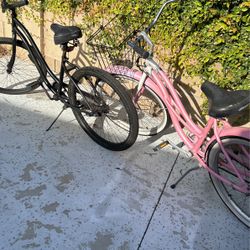 2 Step Through Beach Cruiser Bicycles.
