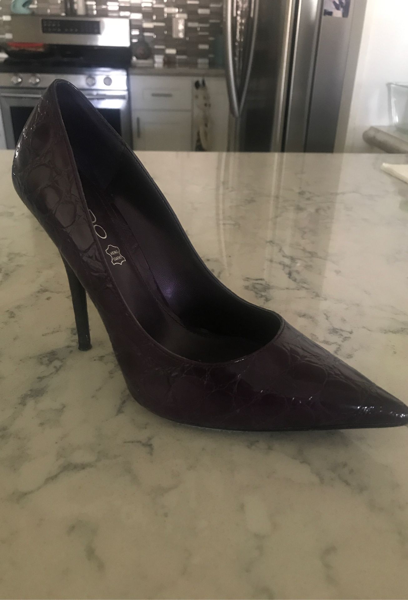 ALDO purple heels