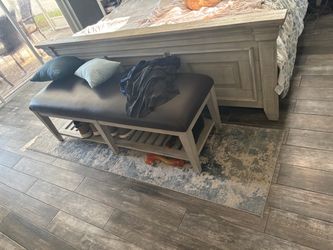 Blue runner rug