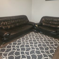 Leather Sofa And Loveseat $150 