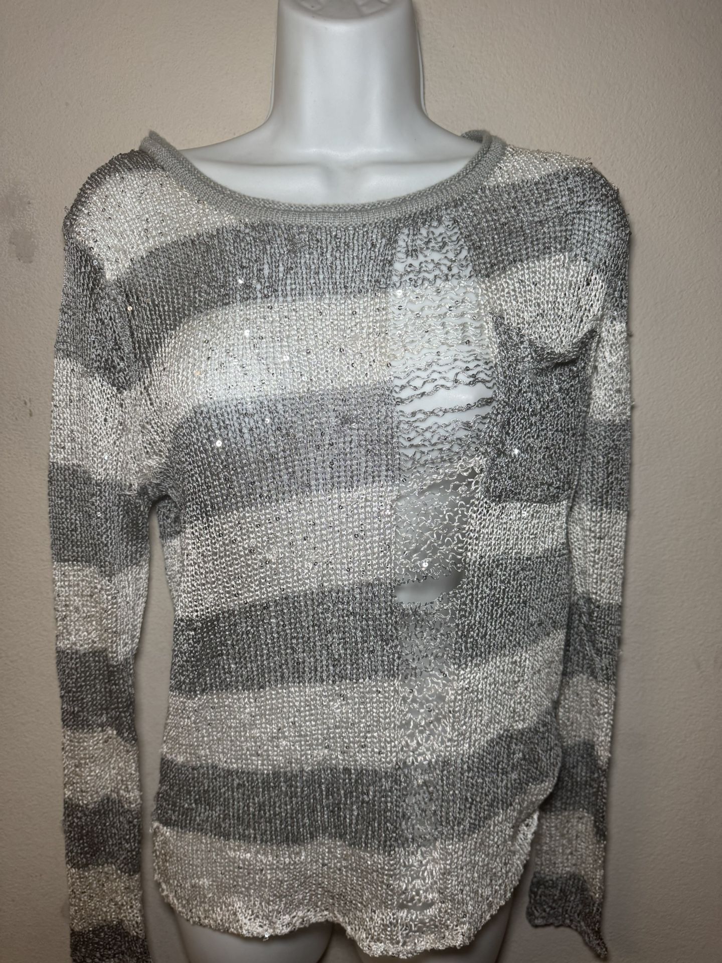 Issi Glamorous Silver Top