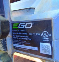 Ego 880 CFM Blower with charger and battery