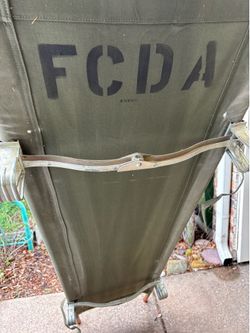 Vintage Army medical stretcher