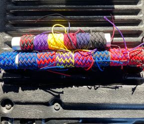 Paracord handle warp for fishing rods