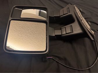 RH MANUAL TOW TOWING MIRROR W/AMBER LED TURN SIGNAL FOR 08-16 FORD SUPER DUTY