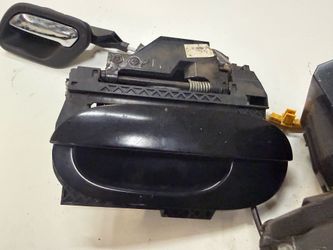 DRIVER REAR DOOR LOCK LATCH W/ EXTERIOR HANDLE