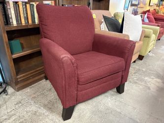 Dark Red Traditional Manual Reclining Armchair
