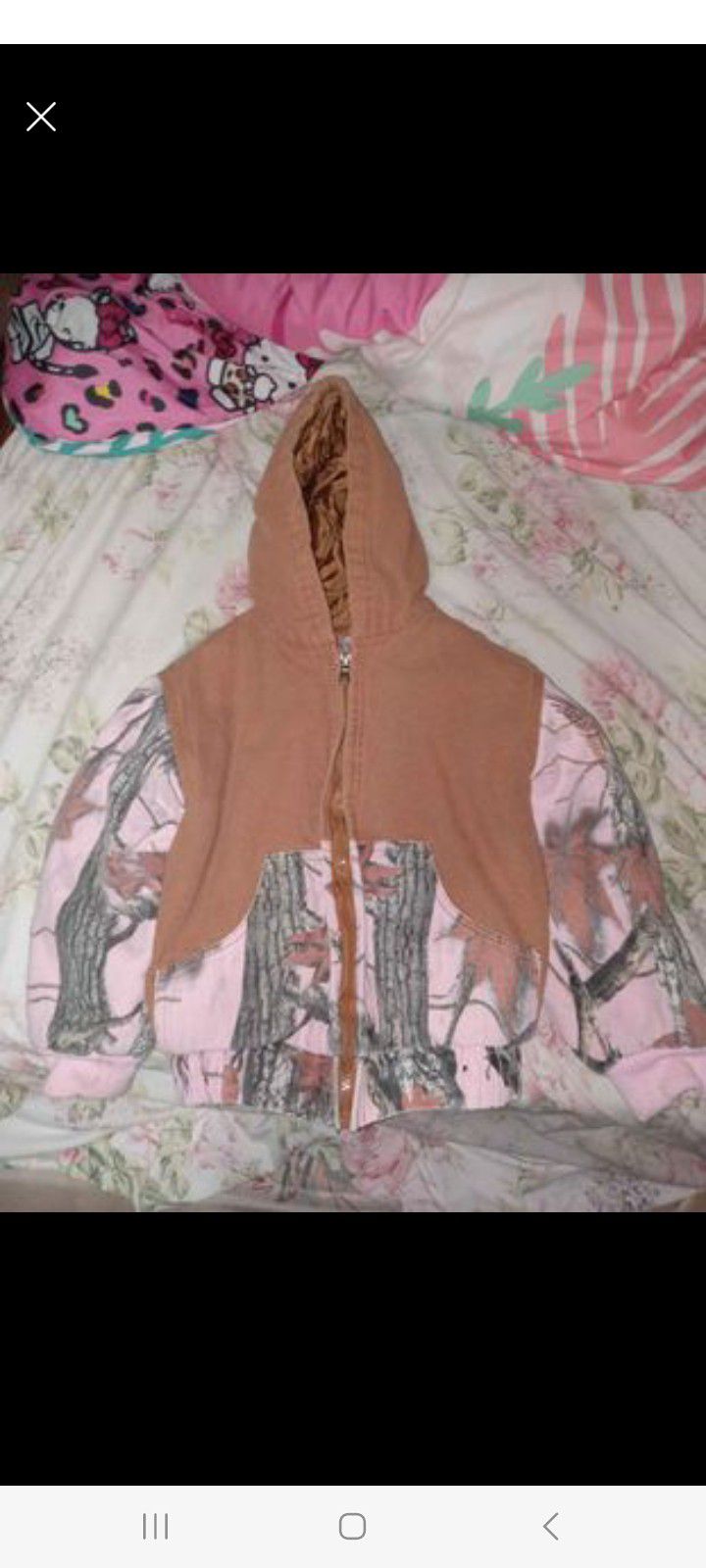 Pink camo&tan 4t girls jacket
