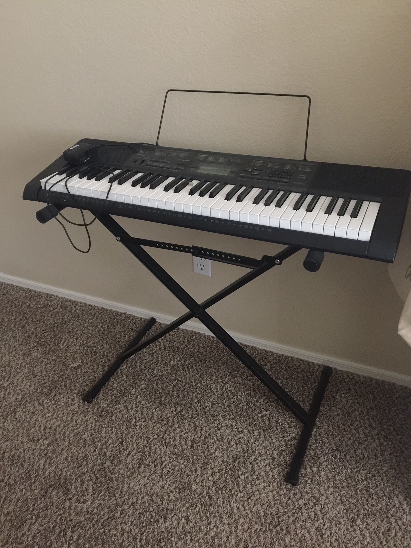Casio CTK 2080 Electric keyboard with stand that folds flat. for Sale