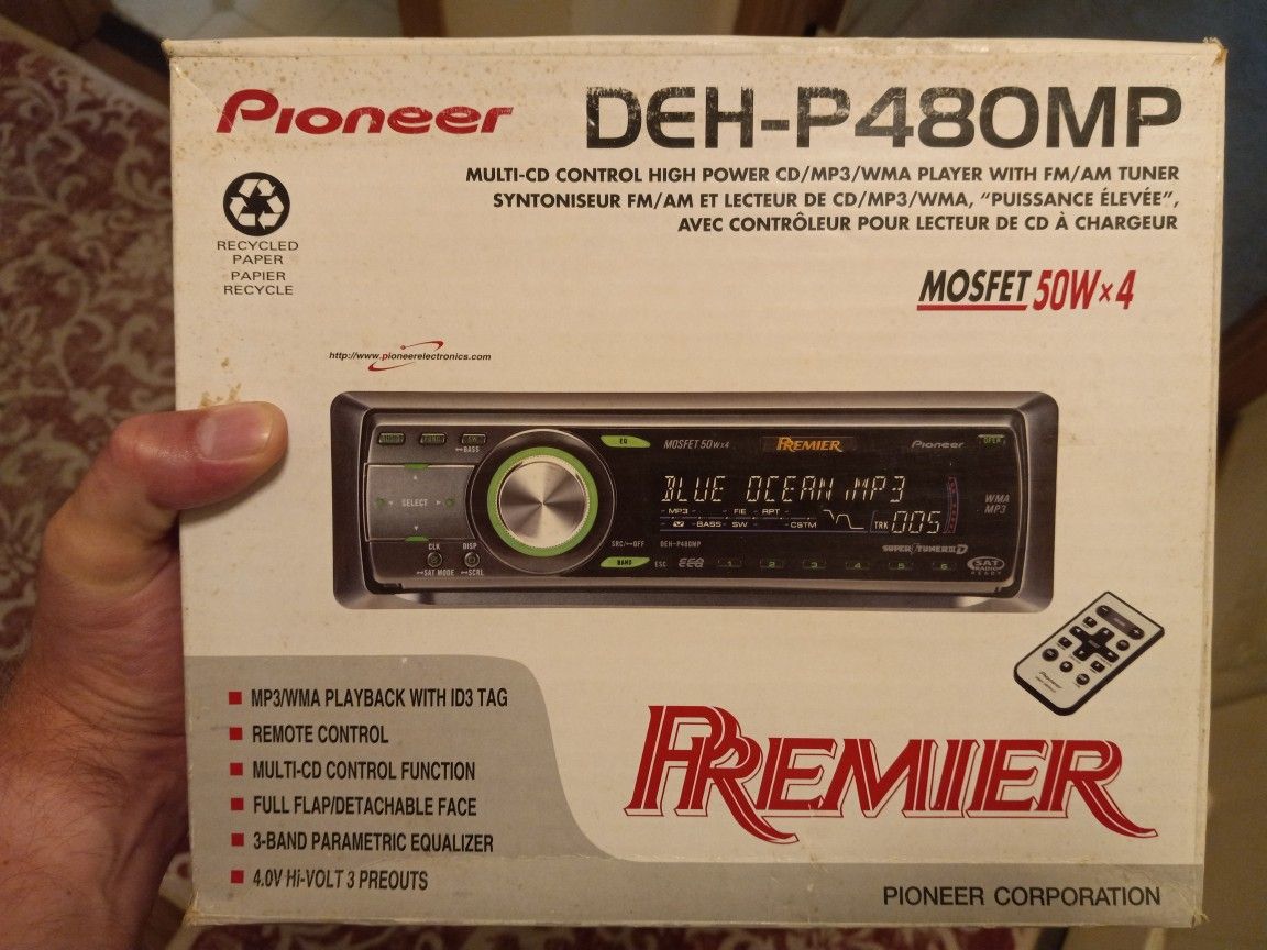 Old School Pioneer Premier Car Cd Player Stereo Deck