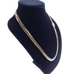 Gold Chain Cuban Link 10mm 24" and 26" *Quality Piece*