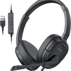 USB Headset w/Mic. & Noise-canceling