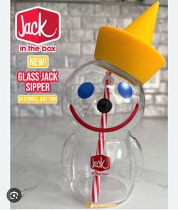 6 jack in the box glass cups available
