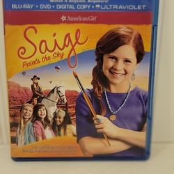$5 BLU RAY MOVIE. AMERICAN GIRL: SAIGE PAINTS THE SKY. BLU RAY ONLY. NO DIGITAL. $5 OR TRADE FOR A MOVIE TITLE I DO NOT ALREADY OWN.
