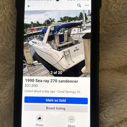 1990 Sea Ray Sandancer 270