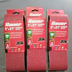 Three Packs Sanding Belts Three In A Pack Brand New Two Of Them 80 Grit And One Is 50 Grit Good Deal On This Got To Jump On This Is A Good Deal