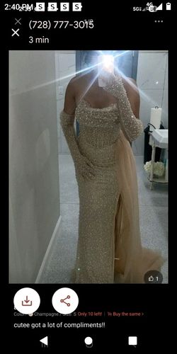 New Evening Sequins Dress Size Small 8