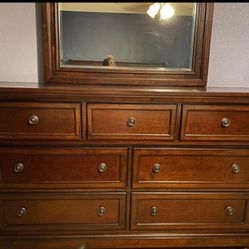 Ashley Furniture solid wood Dresser & Mirror