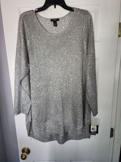 Silver Knit Blouse