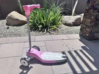 Pink 3-Wheel Scooter