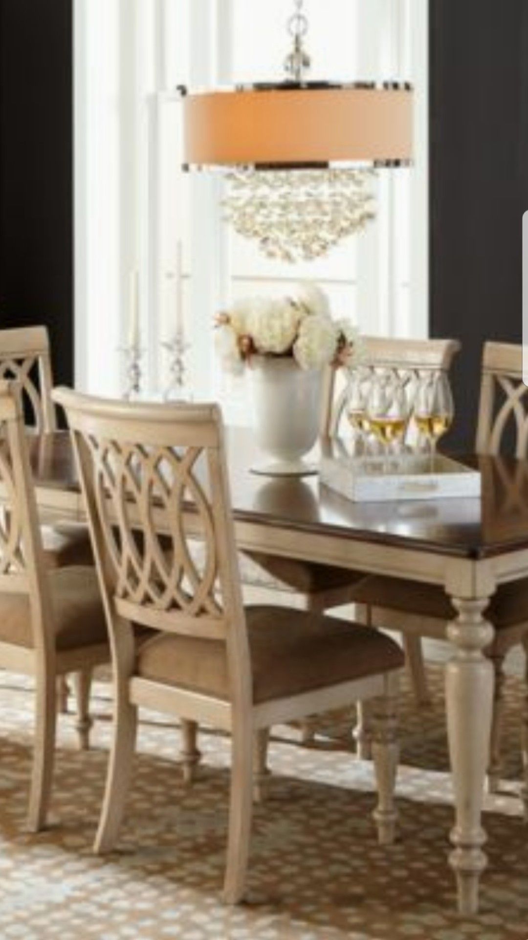 Dovewood Dining Table with 8 chairs