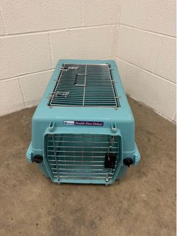 Petmate Double Door Deluxe Pet Carrier/Crate – Teal