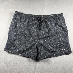 Vintage Gotcha Board Shorts Men’s M Gray Nylon Surf Swim Beach Y2K 90s #2287
