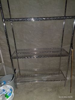 NFS Chrome Wire Shelving Unit 3-Tier