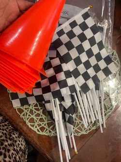 Orange Plastic Training Cones Set