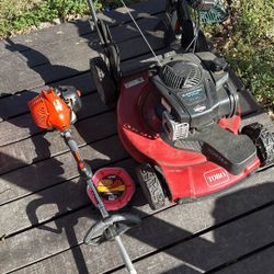 Mower & Weed eater 